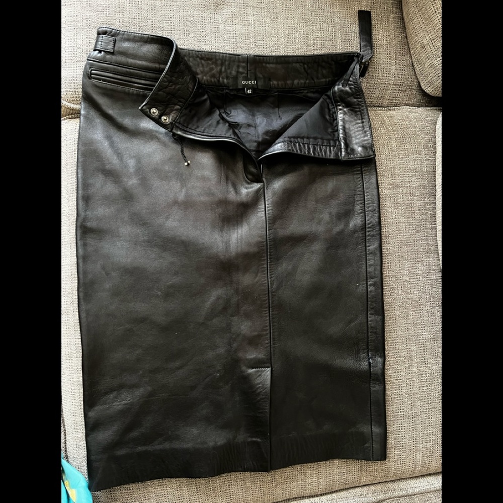 Gucci Leather Vintage Skirt Great condition